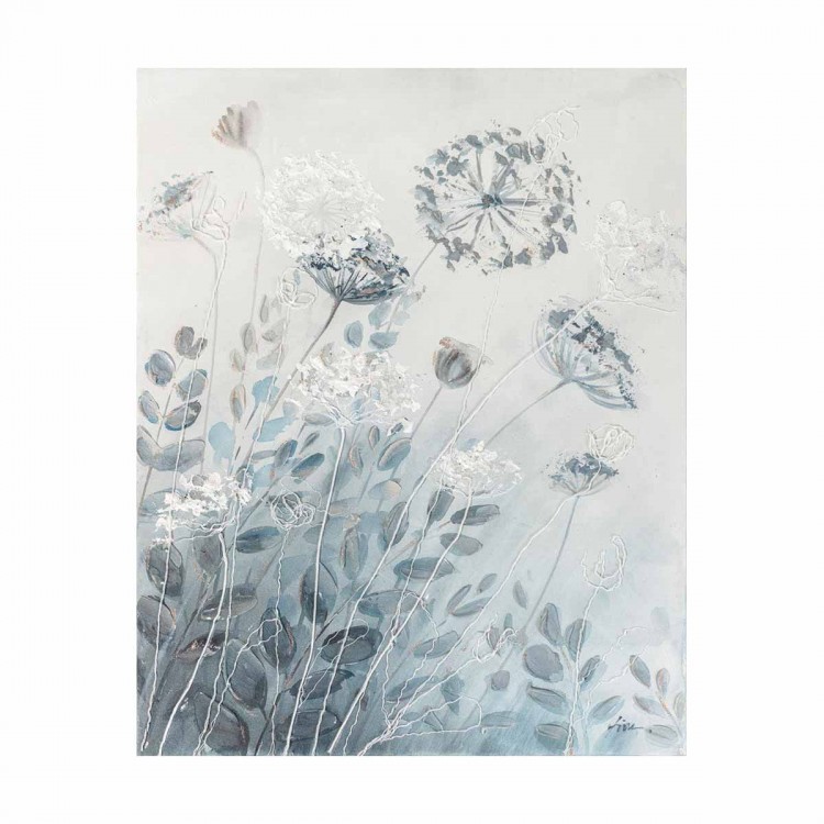 Quadro natura soggetto fiori blue 60 x 80
