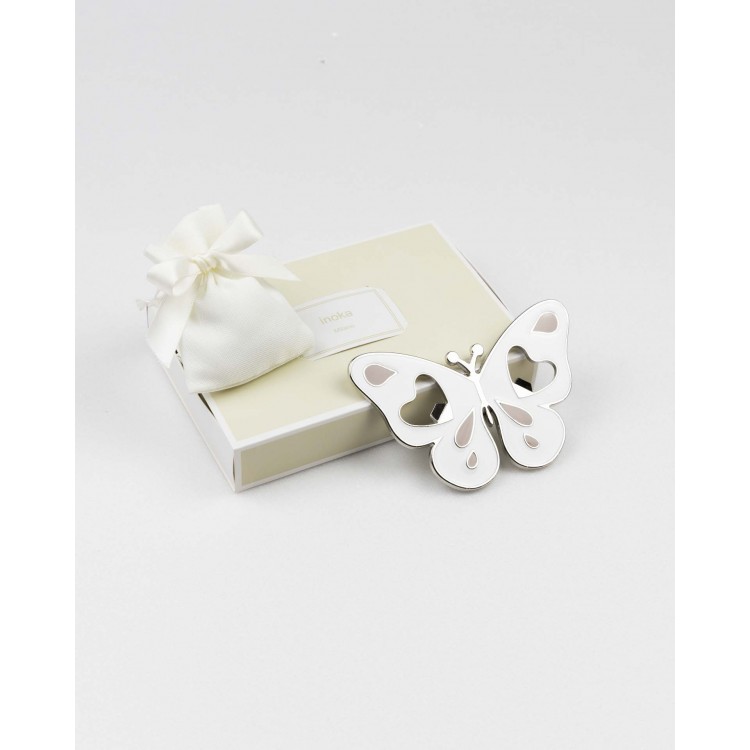 Apribottiglie farfalla bianco/beige
