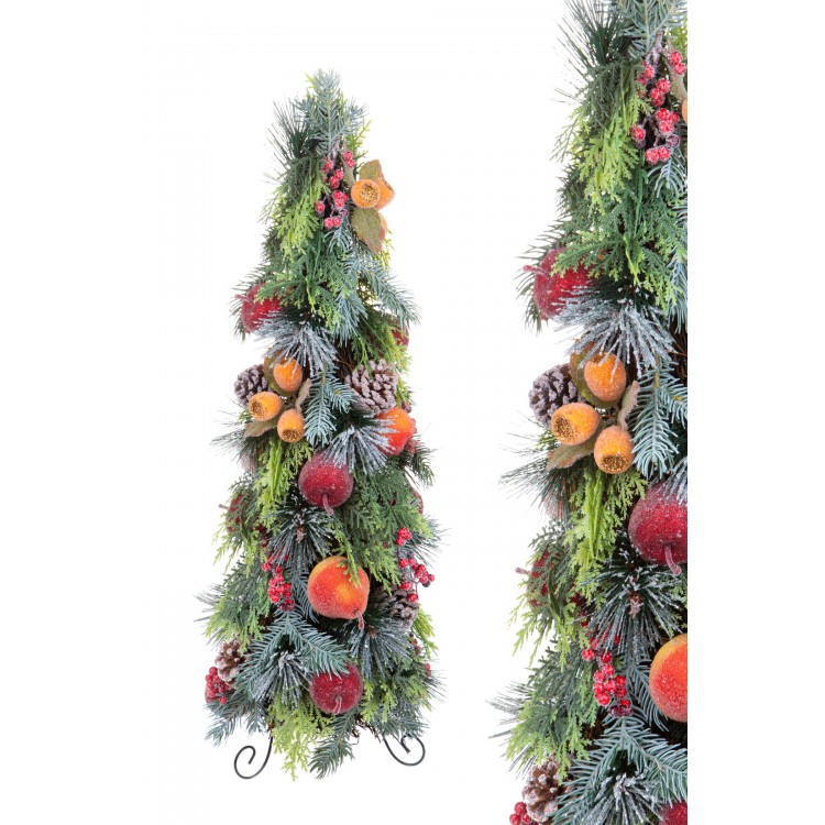 ABETE NATALE ALBERO CON FRUTTA ZUCCHERATA