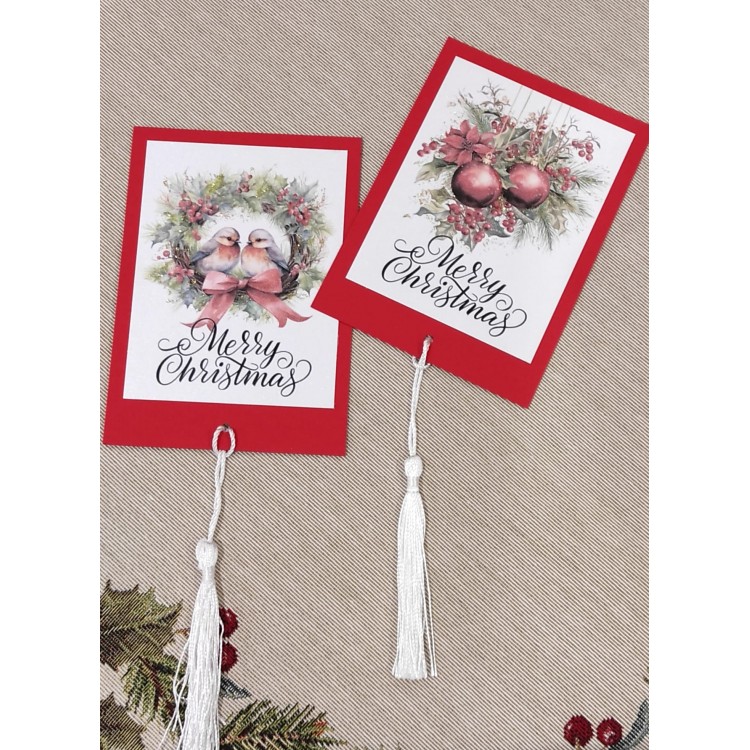 Set 12 tag segnaposto per la tavola di Natale