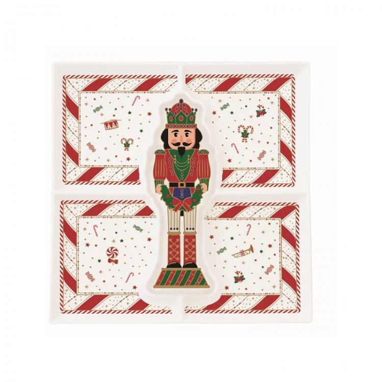 Set aperitivo in porcellana linea Nutcracker Twist di Easy Life