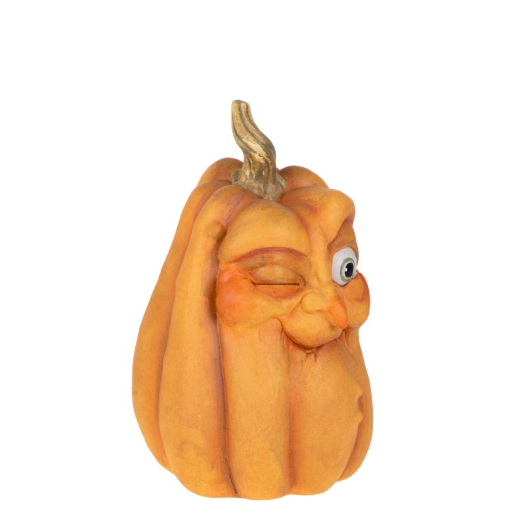 Zucca decorativa occhiolino simpatico – Arredo autunnale e Halloween