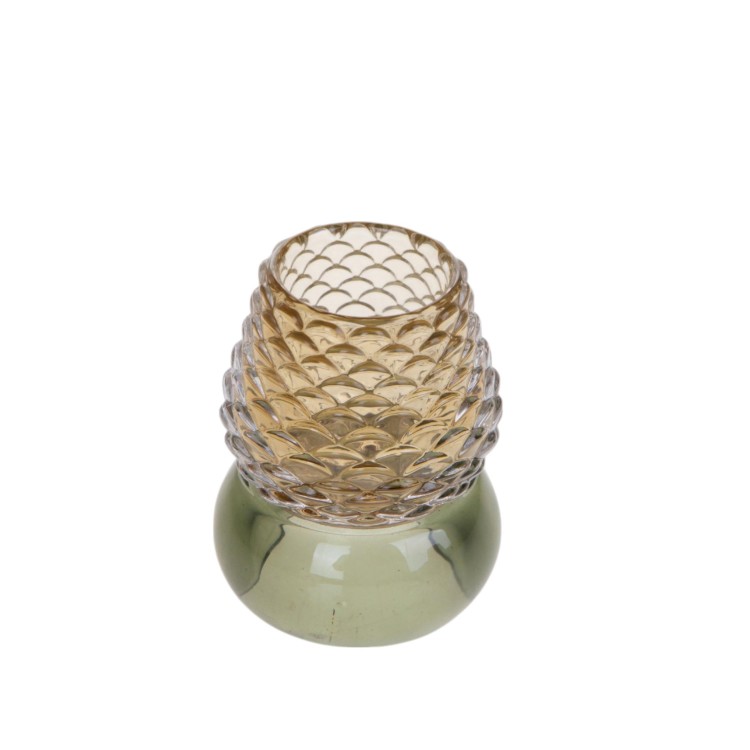 Portacandela Pigna Yellow Green 10,2 cm