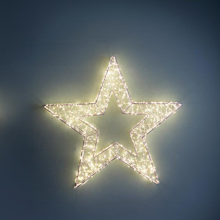 Stella natalizia 40 cm con 600 LED esterno