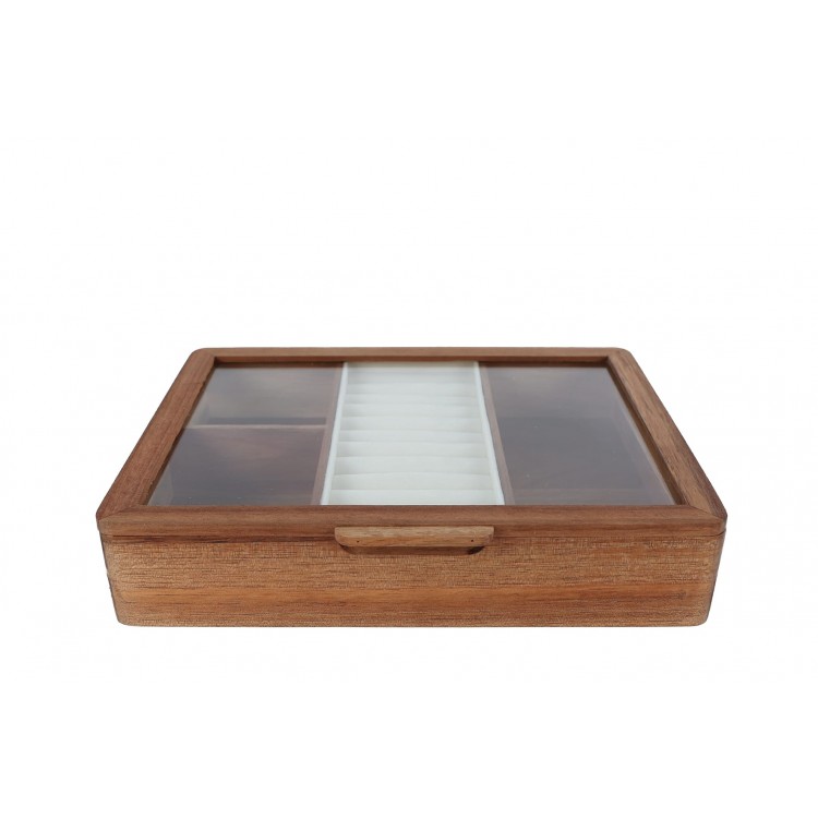Scatola Portagioie in legno – 19x19x22 cm