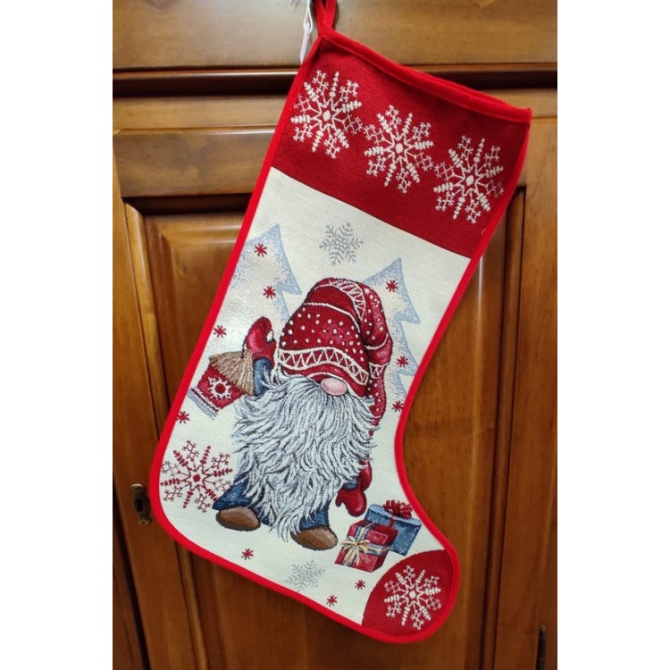 Calza della Befana Decorativa in Gobelin