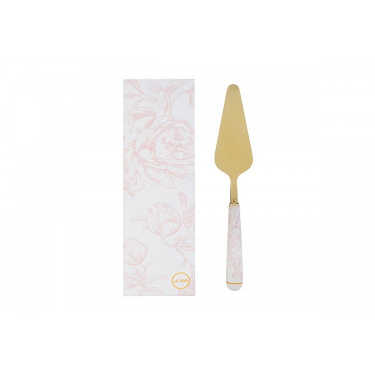 Paletta Torta Dec.Rosa 25 Cm C/Astuccio