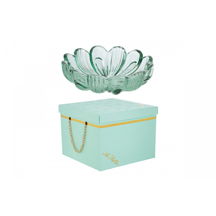 Fiore Coppetta Vetro Menta 14X14Xh.4Cm C/Box-Rose