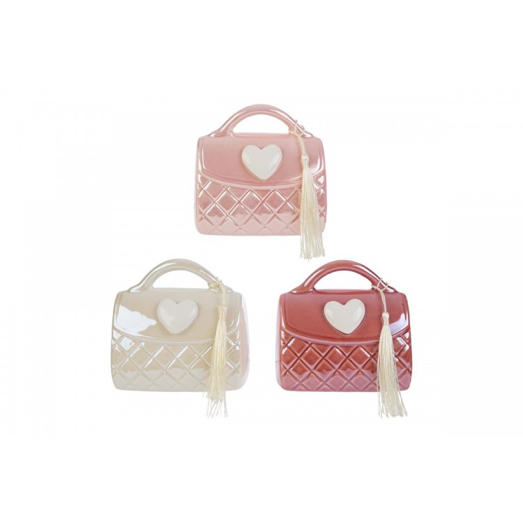 Salvadanaio Borsetta Porcellana 3Ass.11X6X11Cm C/Shopper 13693