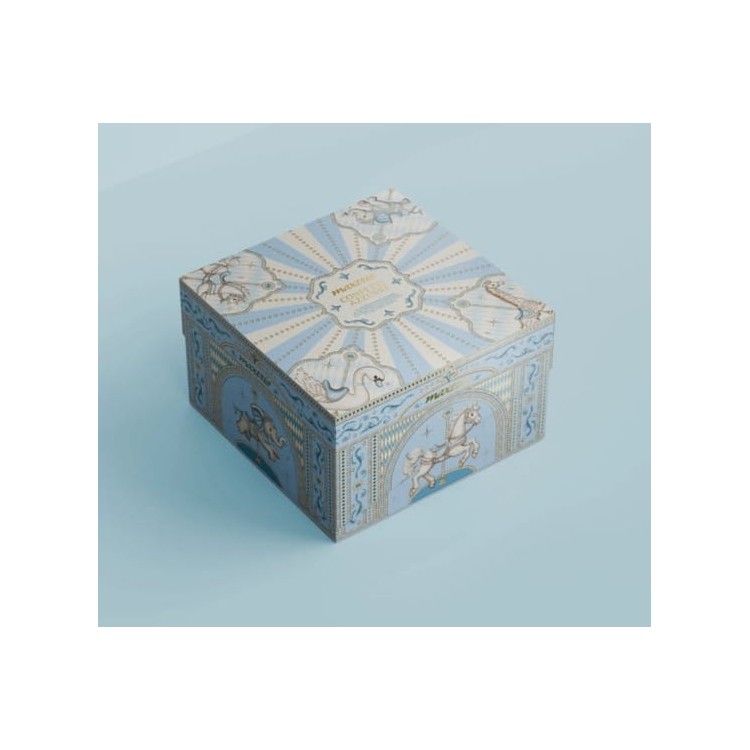 Vassoio Dolce Arrivo Baby Celeste con Confetti – Maxtr