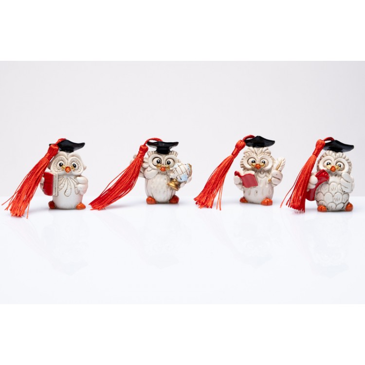 Gufetti Laurea 4 Assortiti – H5 cm