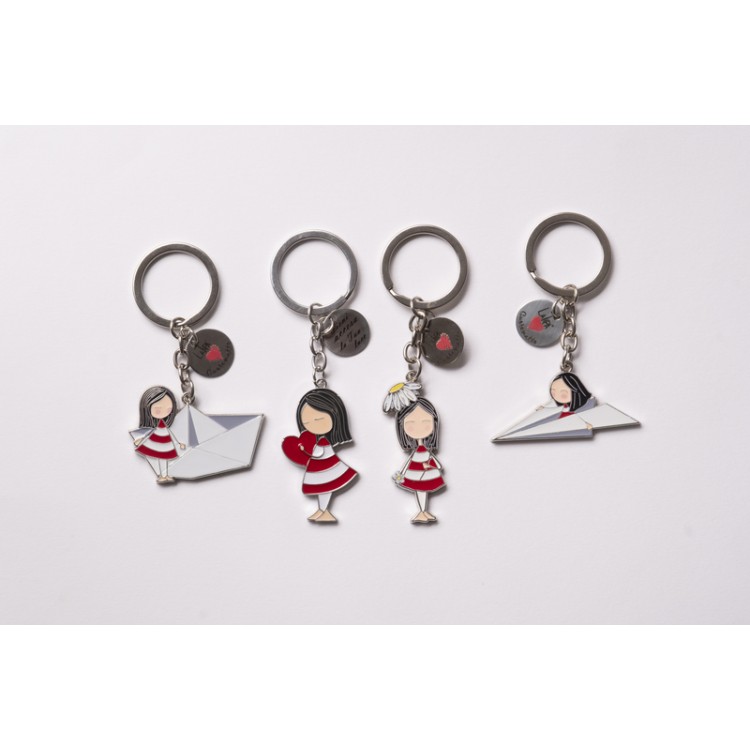 Portachiavi “La Tipa” 5 cm – 4 Assortiti