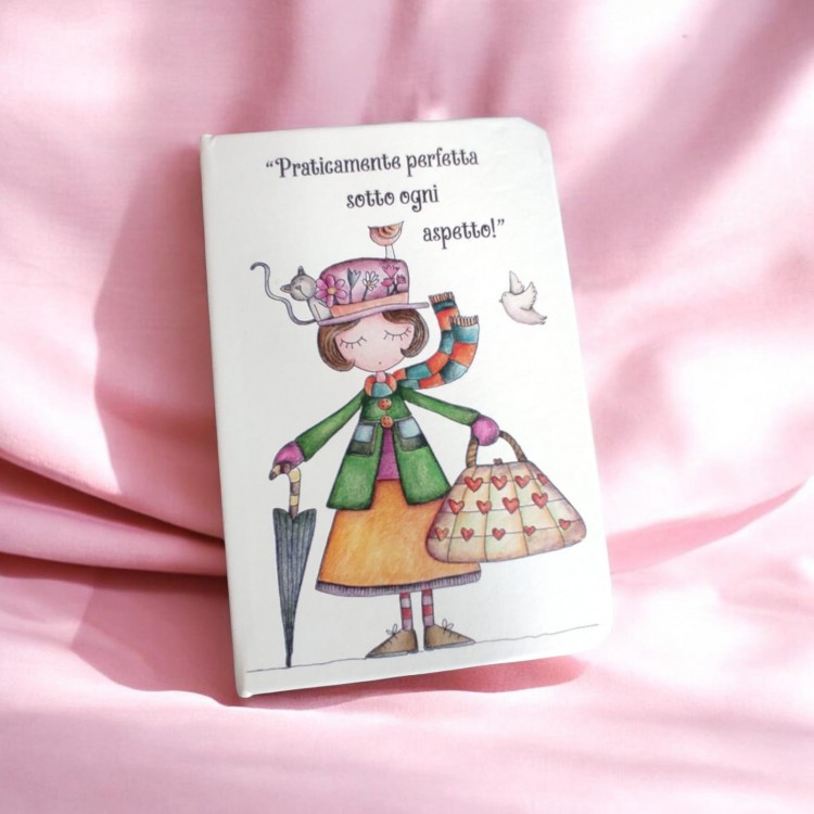Block Notes 14,5x9,5 cm Illustrata –  Piccolo Idea Regalo Originale