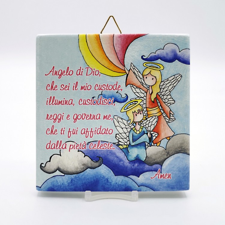 "Angelo di Dio" bomboniera solidale-Rosa