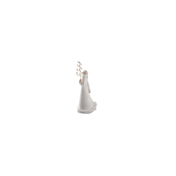 Babbo Natale con dettagli gold e pelliccia CM 27