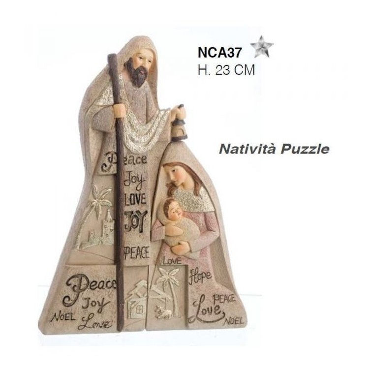Natività puzzle h.23 cm